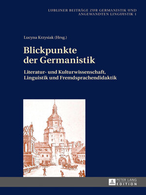 cover image of Blickpunkte der Germanistik